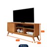 Rack de Televisão até 50 Polegadas com Porta Nichos - Mod.0324 - Nature - 5