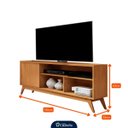 Ver imagem 5 de Rack de Televisão até 50 Polegadas com Porta Nichos - Mod.0324 - Nature