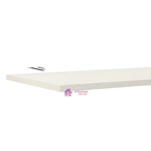 Prateleira Invisível Elite 120x25cm 15mm em Madeira Branca em Maciça Pinus Tramontina