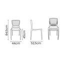 Ver mais imagens de Cadeira Tramontina Safira em Polipropileno e Fibra de Vidro Azul Yale Tramontina