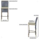 Ver imagem 2 de 3 Banqueta em Alumínio Roma Fendi Corda Náutica Tecido 7