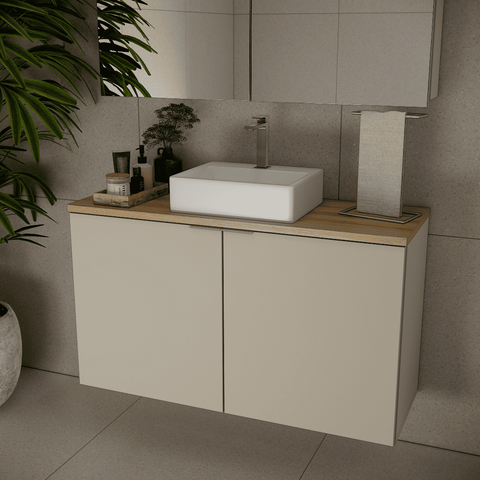 Gabinete de Banheiro sem Cuba Nature Estilare 110cm