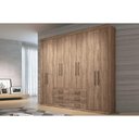 Ver imagem 1 de Guarda Roupa Casal 8 Portas e 6 Gavetas Master 8.6 Atacama - Santos Andirá