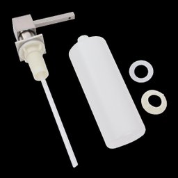 Dispenser Dosador Embutir Aço Inox Escovado Quadrado 300ml - 4