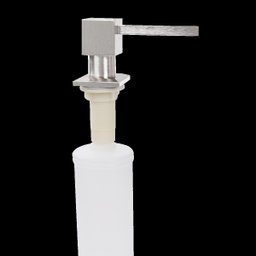 Dispenser Dosador Embutir Aço Inox Escovado Quadrado 300ml - 2