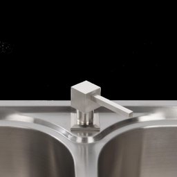 Dispenser Dosador Embutir Aço Inox Escovado Quadrado 300ml - 3