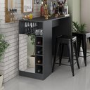 Ver imagem 1 de Bar Bancada com Adega 1 Porta e Espelho Multimóveis MP1090