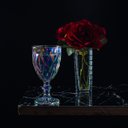 Ver imagem 3 de Conjunto 2 Vasos de Vidro Transparente para Flores de Mesa Decoração Interiores Sortidos Lyor