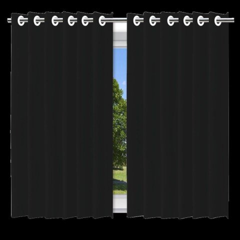 Cortina Blackout Preto 280x280cm com Ilhós Melhorando Seu Ambiente com Estilo e Eficiência