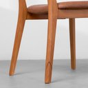 Ver imagem 6 de Conjunto Mesa de Jantar Square Laminada Tripé Redonda Natural - 88cm + 2 Cadeiras Lalá Estofada PU -