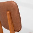 Ver imagem 5 de Conjunto Mesa de Jantar Square Laminada Tripé Redonda Natural - 88cm + 2 Cadeiras Lalá Estofada PU -