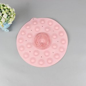 Tapete Antiderrapante Box Banheiro Lava Pes Massageador C/ Ventosas:rosa