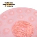 Ver imagem 2 de Tapete Antiderrapante Box Banheiro Lava Pes Massageador C/ Ventosas:rosa