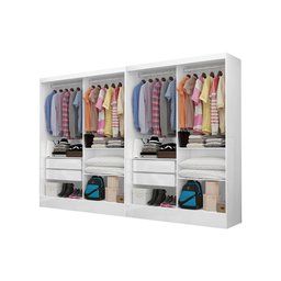 Closet Casal Duplo Dubai Premium 4 Gavetas Carioca Móveis - 3