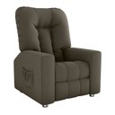 Ver imagem 6 de Poltrona do Papai Bean 82cm Reclinável Manual Suede Capuccino - Sallar Home