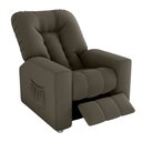 Ver imagem 1 de Poltrona do Papai Bean 82cm Reclinável Manual Suede Capuccino - Sallar Home