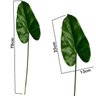 5 Folhas de Antúrio Planta Artificial Silicone Para Decoração 70cm - 4