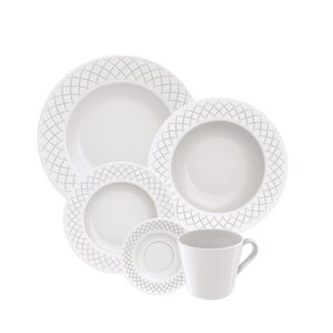 Aparelho de Jantar Tramontina Ingrid em Porcelana 20 Peças Tramontina