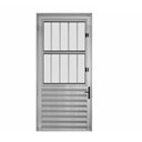 Ver imagem 1 de Porta de Alumínio Lambril 210x80cm Lado Direito Postigo Hale Esquadrias