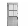 Porta de Alumínio Lambril 210x80cm Lado Direito Postigo Hale Esquadrias - 1