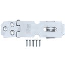 Ver imagem 1 de Dobradiça Porta Cadeado Fecho Trinco Zincado 6,5cm para Portão Gaveta Armário | Silvana