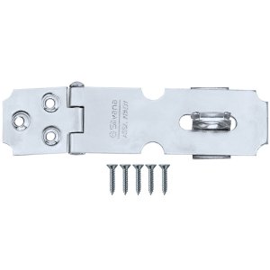 Dobradiça Porta Cadeado Fecho Trinco Zincado 6,5cm para Portão Gaveta Armário | Silvana