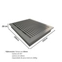 Ver imagem 5 de Cama Queen Cabeceira 4 Gavetas MDF 300cm Nogueira Cadiz com Cinza Sagrado