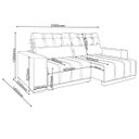 Ver imagem 4 de Sofá 4 Lugares 2,30m Retrátil e Reclinável Light Veludo Perola - Casa Giulia