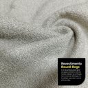 Ver imagem 5 de Poltrona Namoradeira Aisha 02 Lugares Orgânica Bouclê Bege - Desk Design