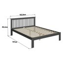 Ver imagem 3 de Cama de Casal de Madeira Maciça para Colchão 138x188cm Multimóveis Cr35273