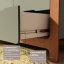 Ver imagem 7 de Guarda-Roupa Closet Infantil com 6 Gavetas e Cabideiro 100% MDF Olívia Verde/Verti/Castanho