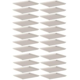 24 Bandejas Servir Restaurante 27x22cm ou Fast Food Lanchonete Hotel Buffet Self Service - 1