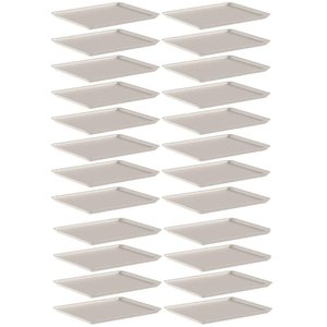 24 Bandejas Servir Restaurante 27x22cm ou Fast Food Lanchonete Hotel Buffet Self Service