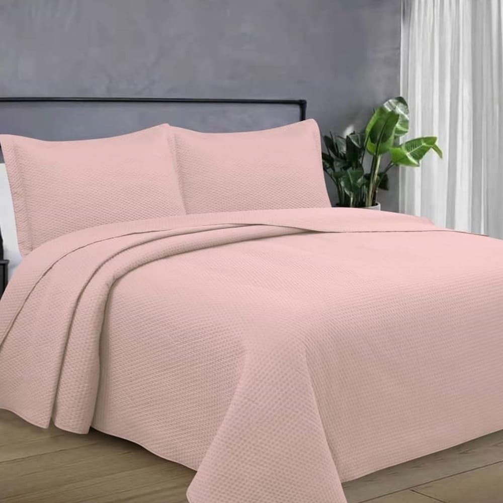 COLCHA QUEEN COBRELEITO KIT 3 PEÇAS ELEGANCE LISA HABITAT MadeiraMadeira