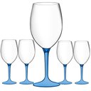 Ver imagem 1 de Jogo 5 Taças Acrílico Eventos Festa Boccati 560ml Boccati Azul