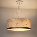 Ver imagem 1 de Luminária de Teto Pendente Flores 40x15 Bege 2 em 1 Tom Luz