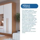 Ver mais imagens de Guarda-Roupa Modulado 2 Portas com Prateleiras Infinity Marrom/Cedro/Branco
