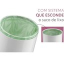 Ver imagem 2 de Lixeira com Tampa 5 Litros Branco Future
