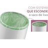 Lixeira com Tampa 5 Litros Branco Future - 2