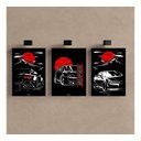 Ver imagem 2 de Kit 3 Quadro Jdm Kuruma Carro Supra Skyline Honda Mdf 28x20cm
