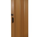 Ver imagem 5 de Kit 2 Portas Sanfonada de PVC 80cm x 210cm Belplast Marrom/Cerejeira