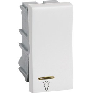 Módulo Pulsador P/ Minuteria com Luz 2a 220v Pialplus Branco