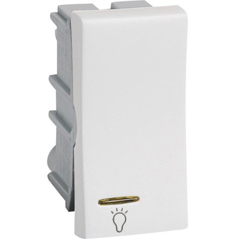 Módulo Pulsador P/ Minuteria com Luz 2a 220v Pialplus Branco