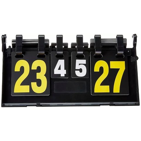Placar de Mesa Manual Marcador Pontos Contador Dobravel Portatil Volei Futebol Badminton Basquete Fu