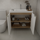 Ver imagem 5 de Conjunto de Banheiro sem Cuba Vittare 80cm Estilare Cnj5005 Carvalho/branco