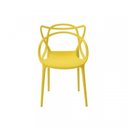 Ver imagem 7 de Conjunto Sala de Jantar Mesa Eiffel 120x75cm Tampo MDF com 4 Cadeiras Allegra Amarelo/Preto