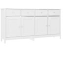 Ver imagem 2 de Aparador Buffet Bar 4 Portas 4 Gavetas 154cm x 78,8cm Dalila Branco