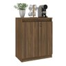 Aparador Buffet 60cm 2 Portas com Chave Multimóveis Cr50099 Nogal - 1