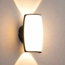 Ver imagem 3 de Arandela LED Pako 7W 3000k IP65 2 Fachos Luminaria de Parede Externa Nordecor ST3286 - Preto