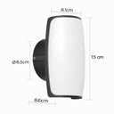 Ver imagem 2 de Arandela LED Pako 7W 3000k IP65 2 Fachos Luminaria de Parede Externa Nordecor ST3286 - Preto